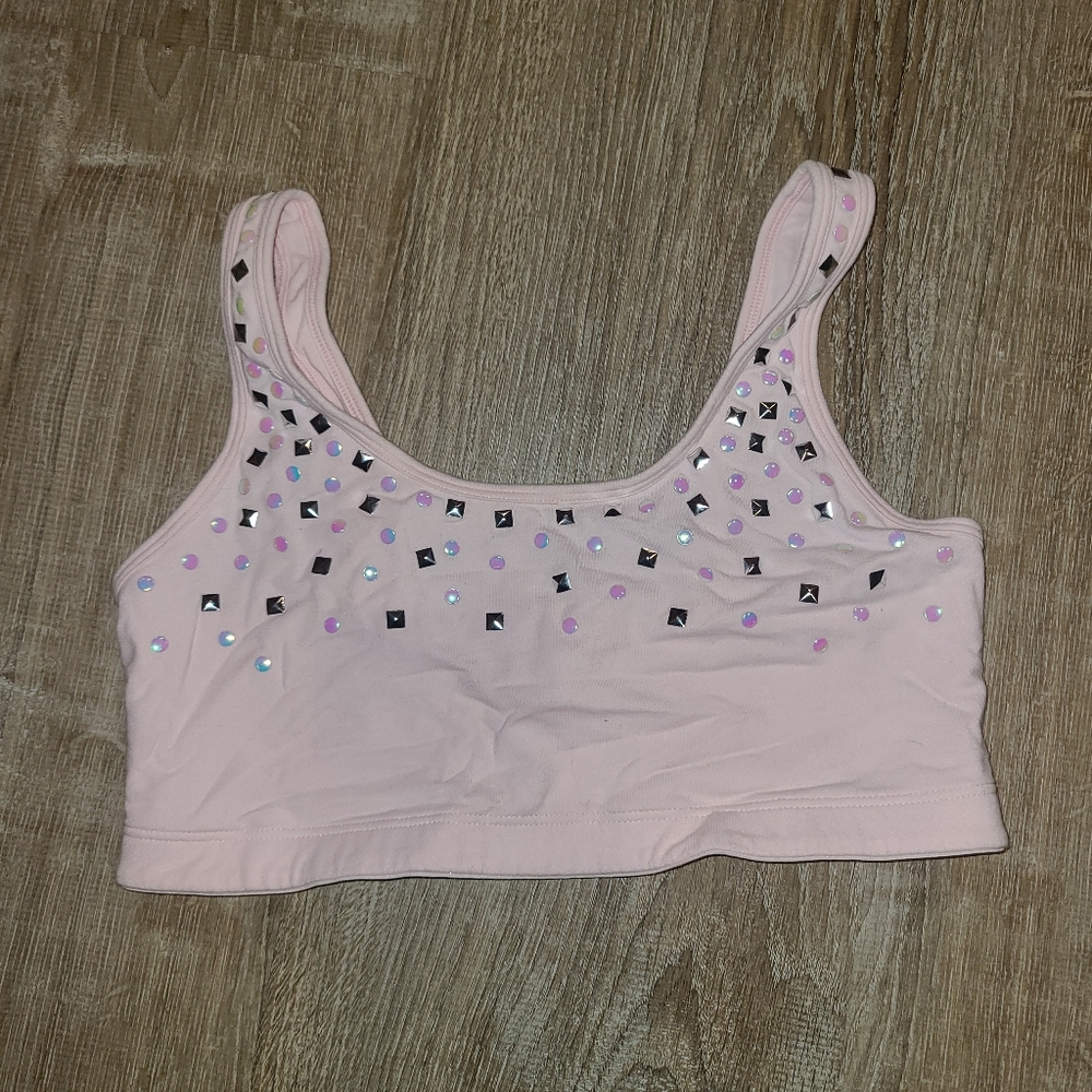 PINK Victoria's Secret Pink Embellished Lightweight Bra M